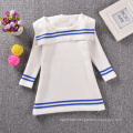 Fashion design baby 2-8 years clothing knitted modern dress girls dresses